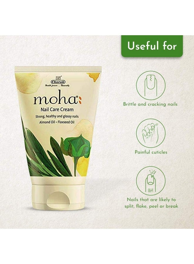 MOHA Charak Moha: Nail Care Cream For Cuticle Care, Nail Growth & Strength With Goodness Of Almond Oil & Flaxseed Oil | Soft, Smooth, & Strong Lustrous Nails Unisex- (100 G) Pack Of 1 - Image 4