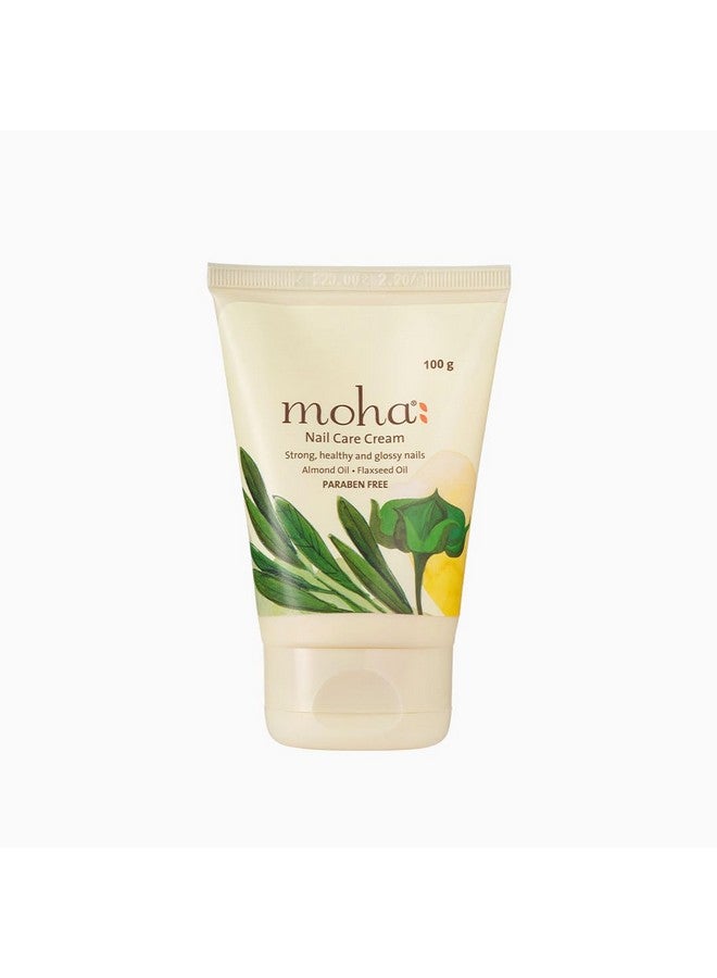 MOHA Charak Moha: Nail Care Cream For Cuticle Care, Nail Growth & Strength With Goodness Of Almond Oil & Flaxseed Oil | Soft, Smooth, & Strong Lustrous Nails Unisex- (100 G) Pack Of 1 - Image 1