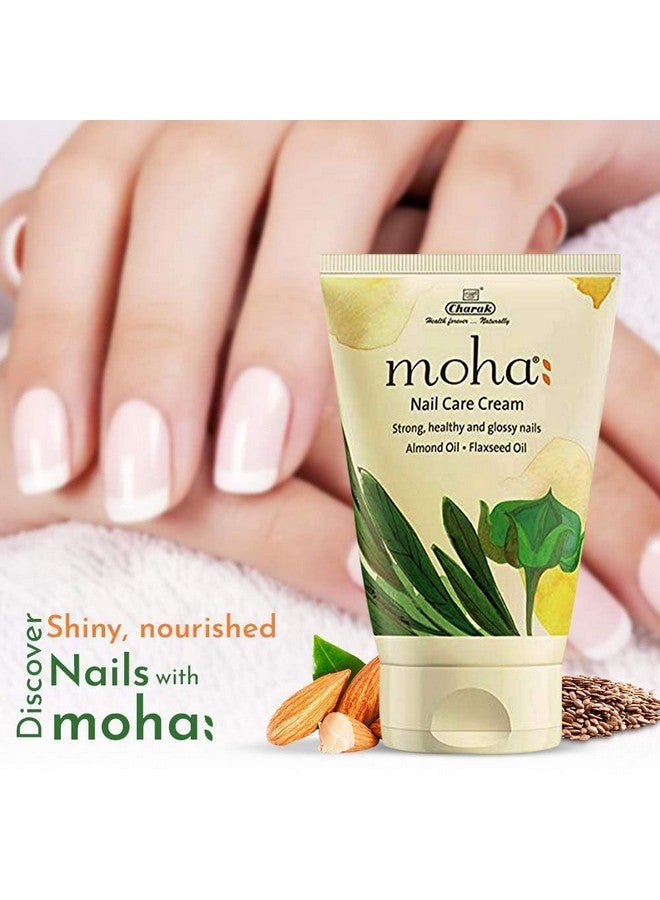 MOHA Charak Moha: Nail Care Cream For Cuticle Care, Nail Growth & Strength With Goodness Of Almond Oil & Flaxseed Oil | Soft, Smooth, & Strong Lustrous Nails Unisex- (100 G) Pack Of 1 - Image 3