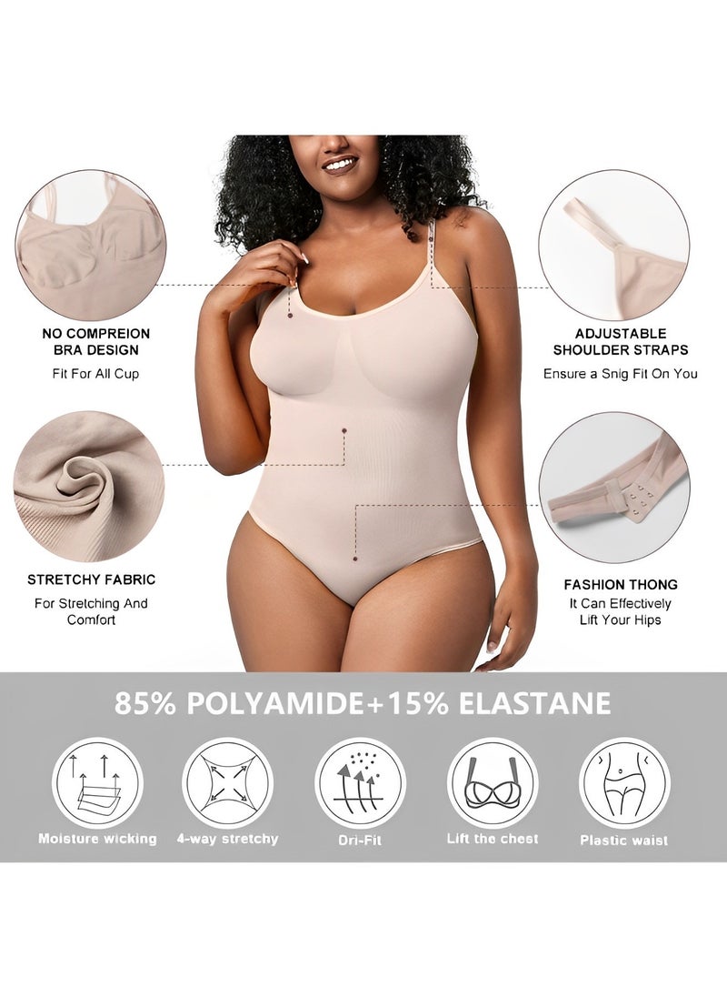 REOCLE - Women's Shapewear Seamless Bodysuit Tummy Control Body Sculpting Shaper Thong Waist Slimming Lifting Shapewear - Image 1