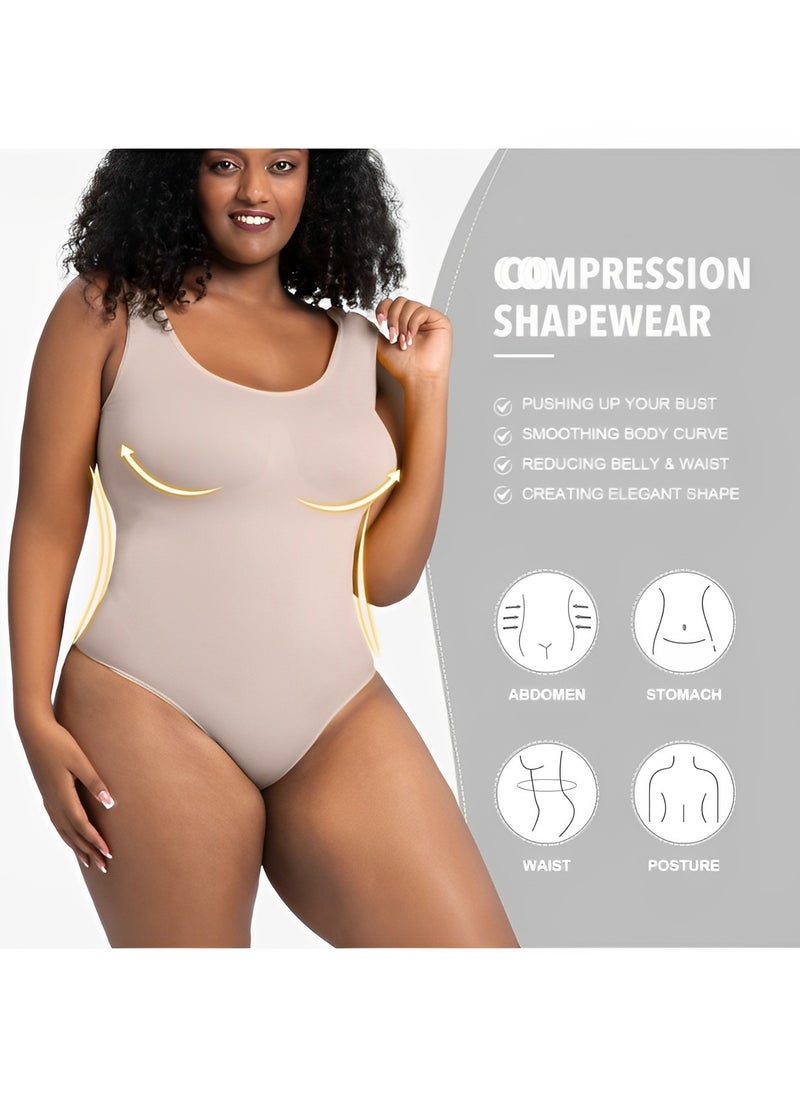 REOCLE - Women's Shapewear Seamless Bodysuit Tummy Control Body Sculpting Shaper Thong Waist Slimming Lifting Shapewear - Image 1
