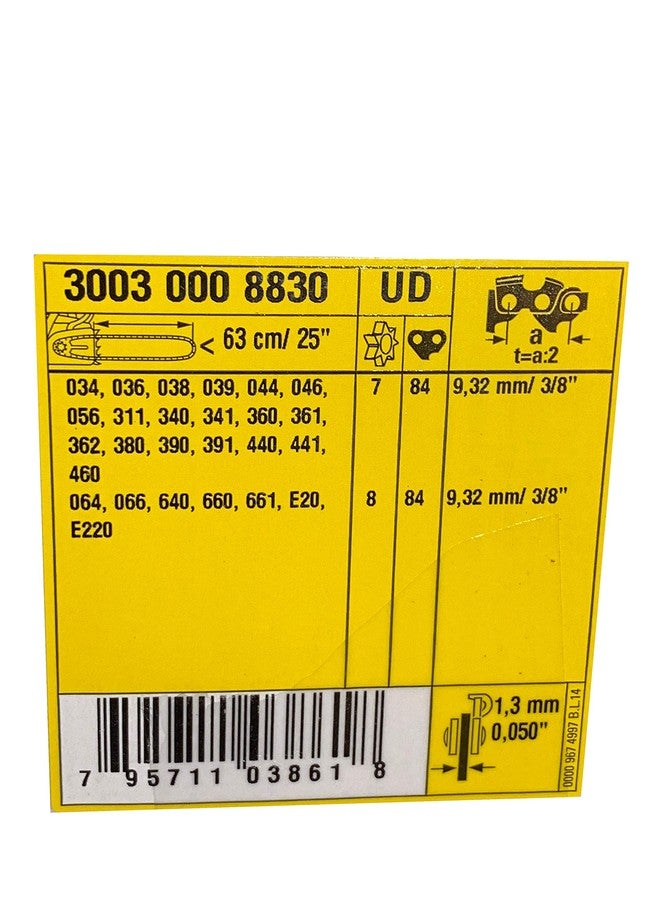 Stihl 33RS-84 2PK, 3/8" .050 Gauge, 84 Drive Links, 25", Rapid Super, Professional Saw Chain, 3623-005-0084 - Image 2
