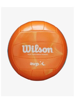 Wilson Wilson AVP Movement Official Blue Orange Volleyball [WS] – High-Performance Official Tournament-Grade Indoor & Beach Volleyball with Durable Construction, Superior Grip & Consistent Bounce for Competitive, Training & Recreational Play  - Image 1