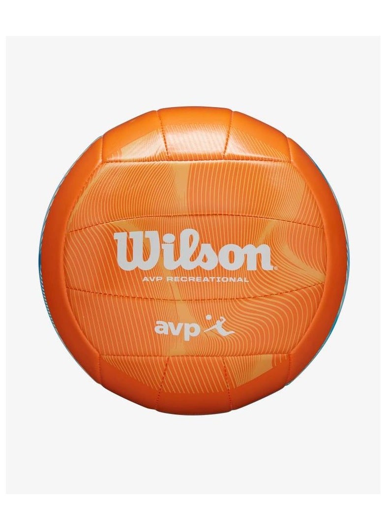 Wilson Wilson AVP Movement Official Blue Orange Volleyball [WS] – High-Performance Official Tournament-Grade Indoor & Beach Volleyball with Durable Construction, Superior Grip & Consistent Bounce for Competitive, Training & Recreational Play  - Image 1