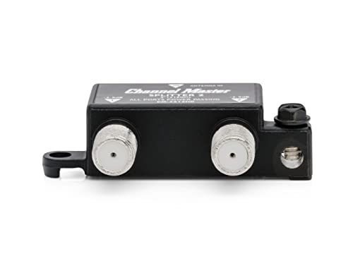 Channel Master Splitter 2 | 2-Way Splitter Distributes Digital HDTV Antenna Signal to 2 TVs, One Input and Two Outputs, Power Passing for Preamplifiers and Boosters, Low-Loss Design, Indoor/Outdoor - Image 4