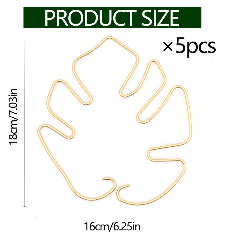 GOOOXIM 5PCS Plant Stem Support - Durable Monstera Stabilizer Grapple Holder, Unique Design for Climbing Plants, Turtle Shell Bamboo Clamp Set, Ideal Plant Support for Thriving Growth (Gold) - Image 5