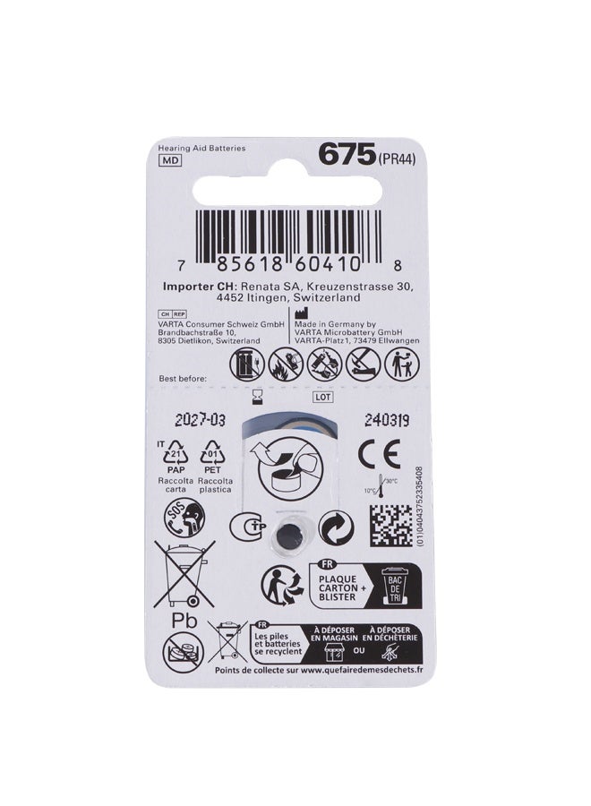 Renata Hearing Aid Batteries Size 675 1.45V - 10 Strips - Image 4