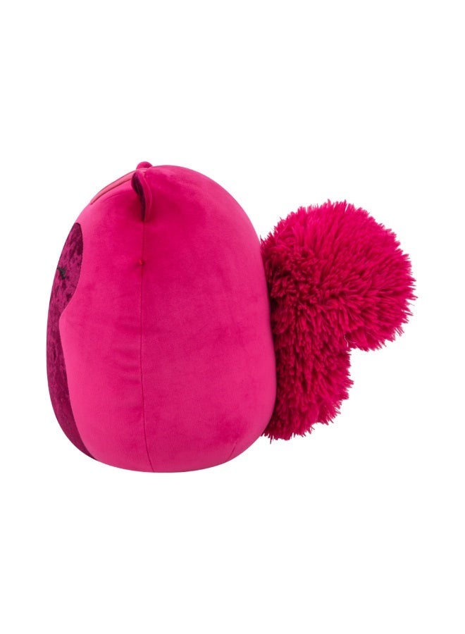 Squishmallows Little Plush Mamina Burgundy Tonal Squirrel with Velvet Accents Plush Toy â€“ 20 cm Soft Collectible Stuffed Animal - Image 5