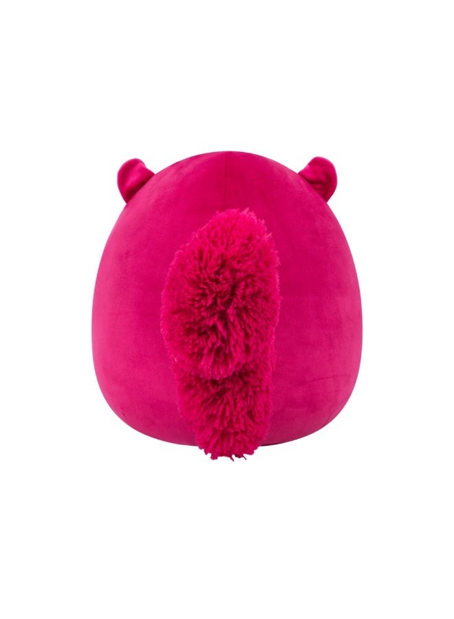 Squishmallows Little Plush Mamina Burgundy Tonal Squirrel with Velvet Accents Plush Toy â€“ 20 cm Soft Collectible Stuffed Animal - Image 4