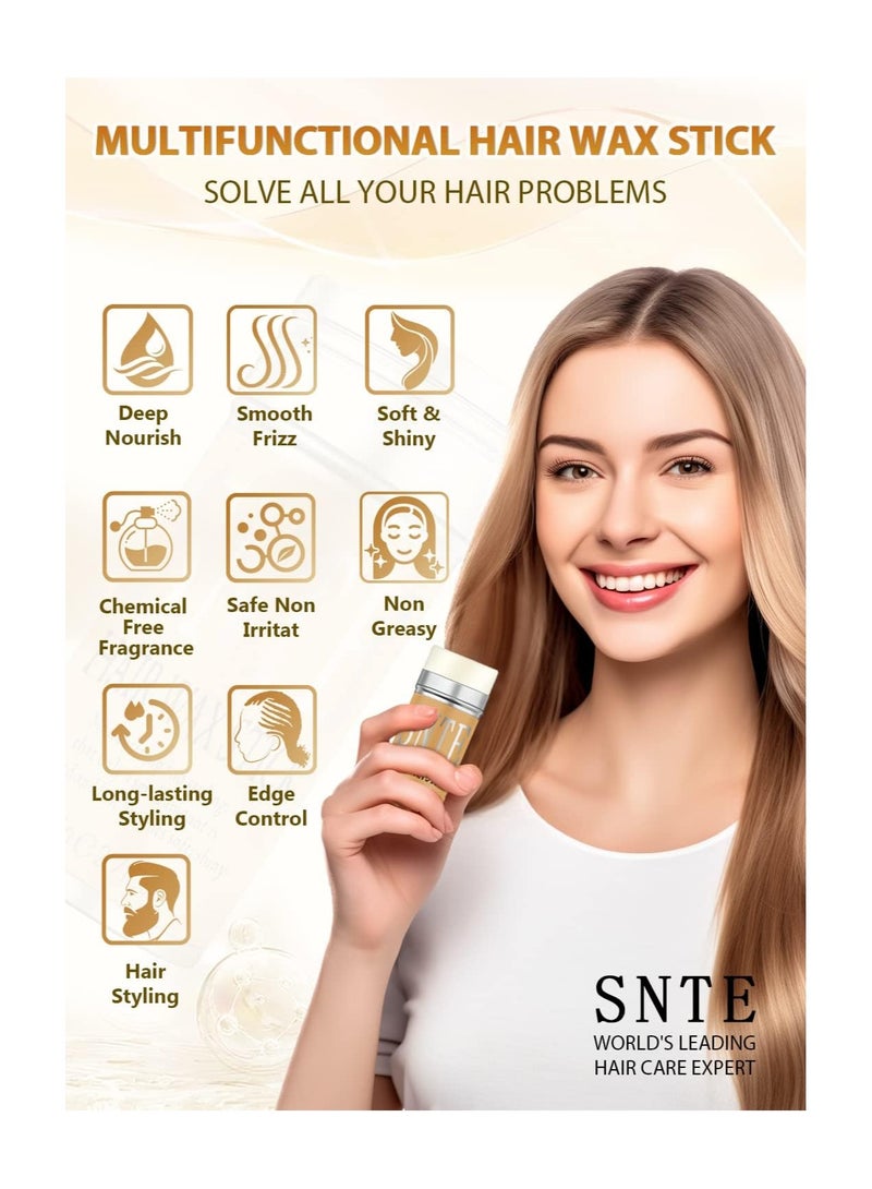 IKT The hair wax stick provides powerful, long-lasting styling without being greasy. The styling wax is suitable for flyaway edges and is suitable for curly hair, suitable for both men and women - Image 2