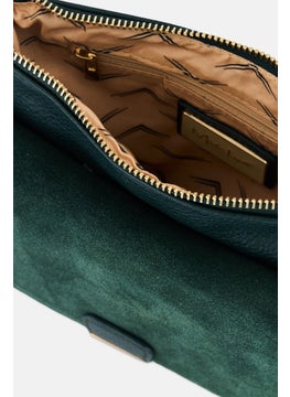 Moda Luxe Women Brand Logo Cross Body Bag 23  L x 17 H x 1 W cm, Dark Green  - Image 3