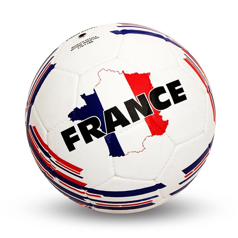 Nivia Country Color Molded Football Size 5 - France White