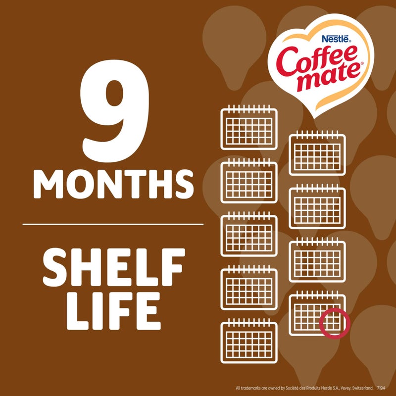 Coffee Mate Nestle Coffee mate Coffee Creamer, Snickers, Liquid Creamer Singles, Non Dairy, No Refrigeration, 0.375 fl oz Tubs (Pack of 200) - Image 5