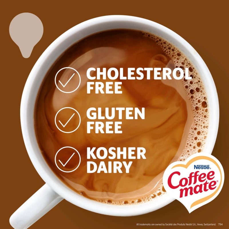 Coffee Mate Nestle Coffee mate Coffee Creamer, Snickers, Liquid Creamer Singles, Non Dairy, No Refrigeration, 0.375 fl oz Tubs (Pack of 200) - Image 3