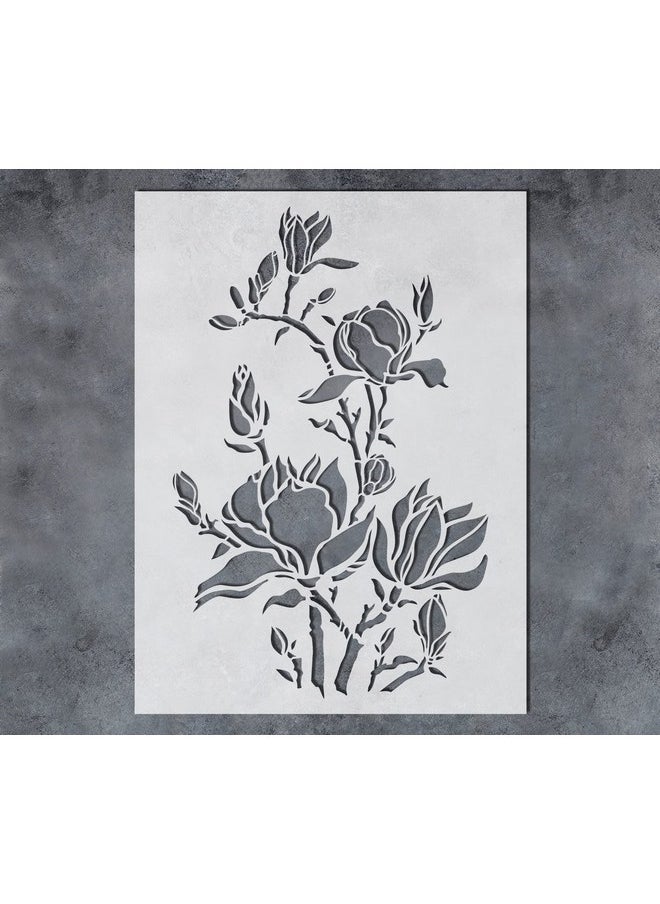 Gss Designs Large Magnolia Flowers Stencils 12 X 16Inch Magnolia Flower Stencils For Painting On Wood Canvas Paper Fabric Floor Wall Tile - pzsku/Z464EF1AC2497F11B79E0Z/45/_/1724479782/18ed00a1-b389-4acd-986f-016179c1cc78