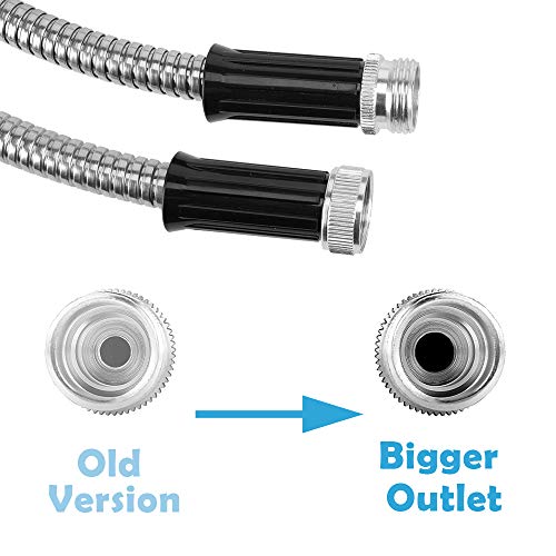 Beaulife Metal Short Garden Hose 3ft Connectors, Drainage Hose for Dehumidifier Small Water Hose Extension High Pressure Bib Reel Extender, Drinking Water Hose for RV Outdoor - Image 5