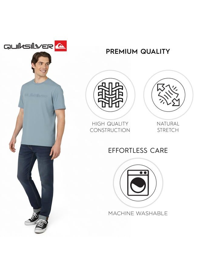 QUIKSILVER Men's T-Shirt, Blue Shadow, L - Image 3