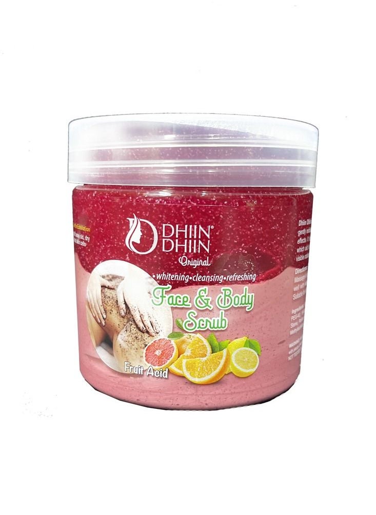 DHIIN DHIIN FACE & BODY MIX FRUIT SCRUB 521ML  - Image 1