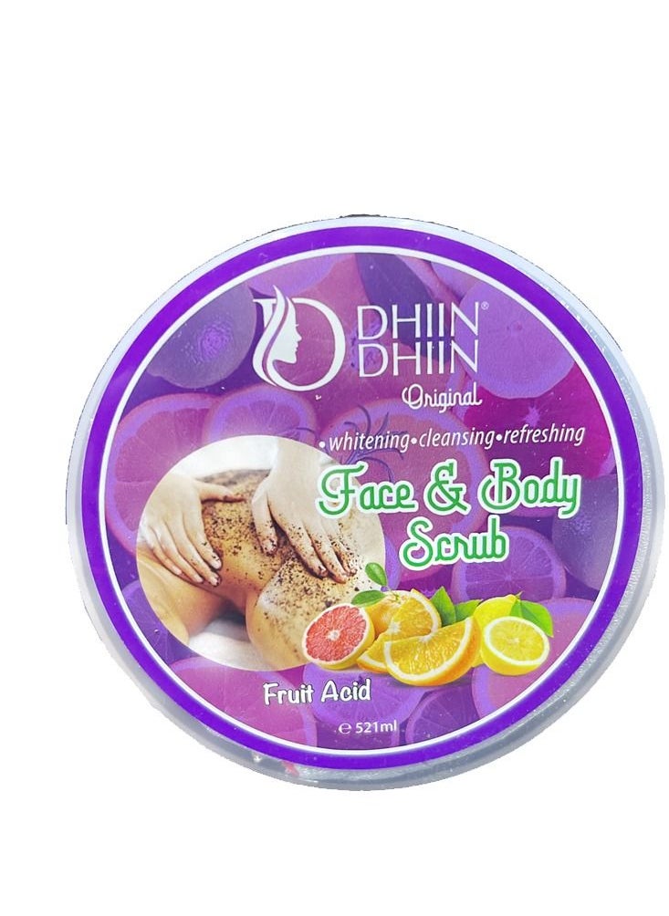 DHIIN DHIIN FACE & BODY MIX FRUIT SCRUB 521ML  - Image 3