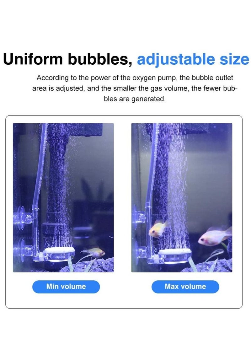 SYOSI - Aquarium Air Stone Fish Tank Nano Bubble Stone Kit with Control Valve Quiet Super High Dissolved Oxygen Diffuser Makes Super Tiny Bubbles for Fish Tank and Hydroponic - Image 1