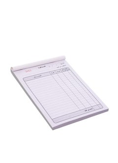 MySouqEg Store Invoice 2 Pcs Book With Orlginal And Duplicate With Durable Material, Suitable For School And Home 50Page + Mecarben 13.8 x 19.8 cm