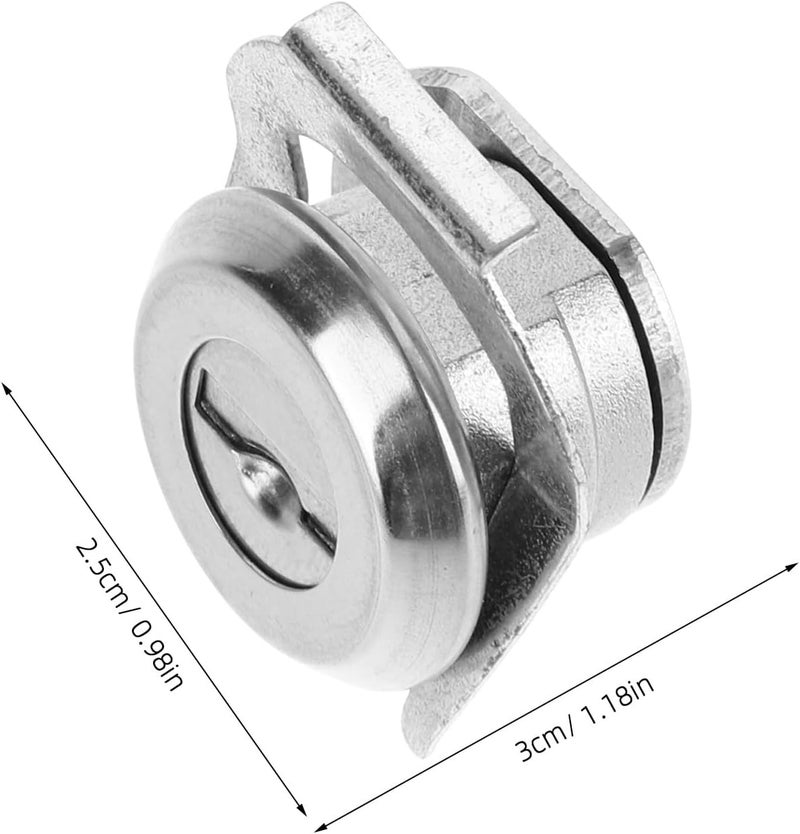 Cabinet Drawer Lock with Keys Zinc Alloy File Cabinet Lock for Toolbox for Secure Storage and Replacement - Image 2