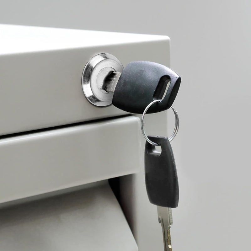 Cabinet Drawer Lock with Keys Zinc Alloy File Cabinet Lock for Toolbox for Secure Storage and Replacement - Image 5