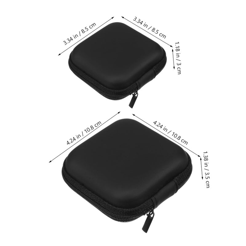 Mini Hard Case For Electronics With Soft Lining Organizes Earphones Power Banks Hard Drives - Image 3