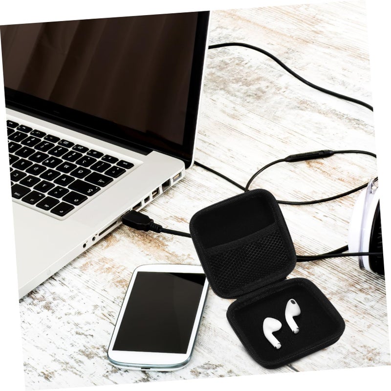 Mini Hard Case For Electronics With Soft Lining Organizes Earphones Power Banks Hard Drives - Image 4