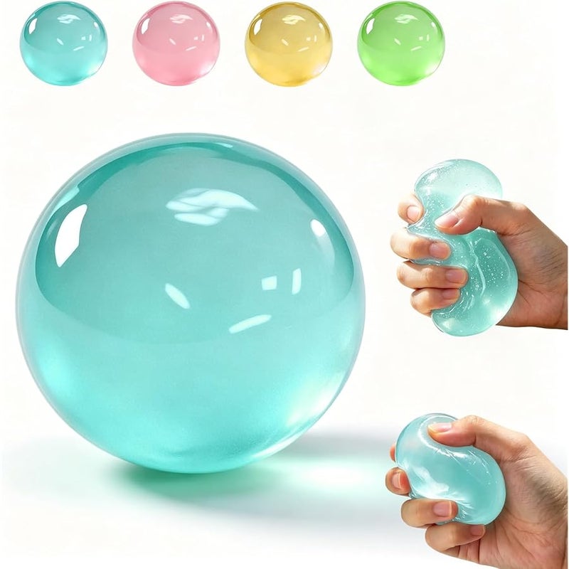 BSonata Coconut Oil Squishy, Slow Rising Stress Relief Squeeze, Soft Non-Sticky Sensory Fidget for Relaxation, Easy to Clean, Portable Gift for Adults (Blue) - Image 1
