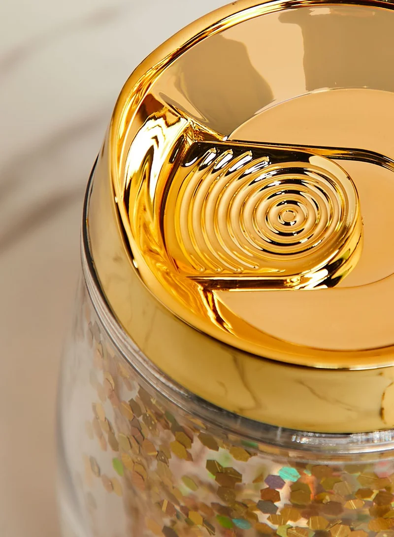 AURORA Gold Glitter Travel Mug