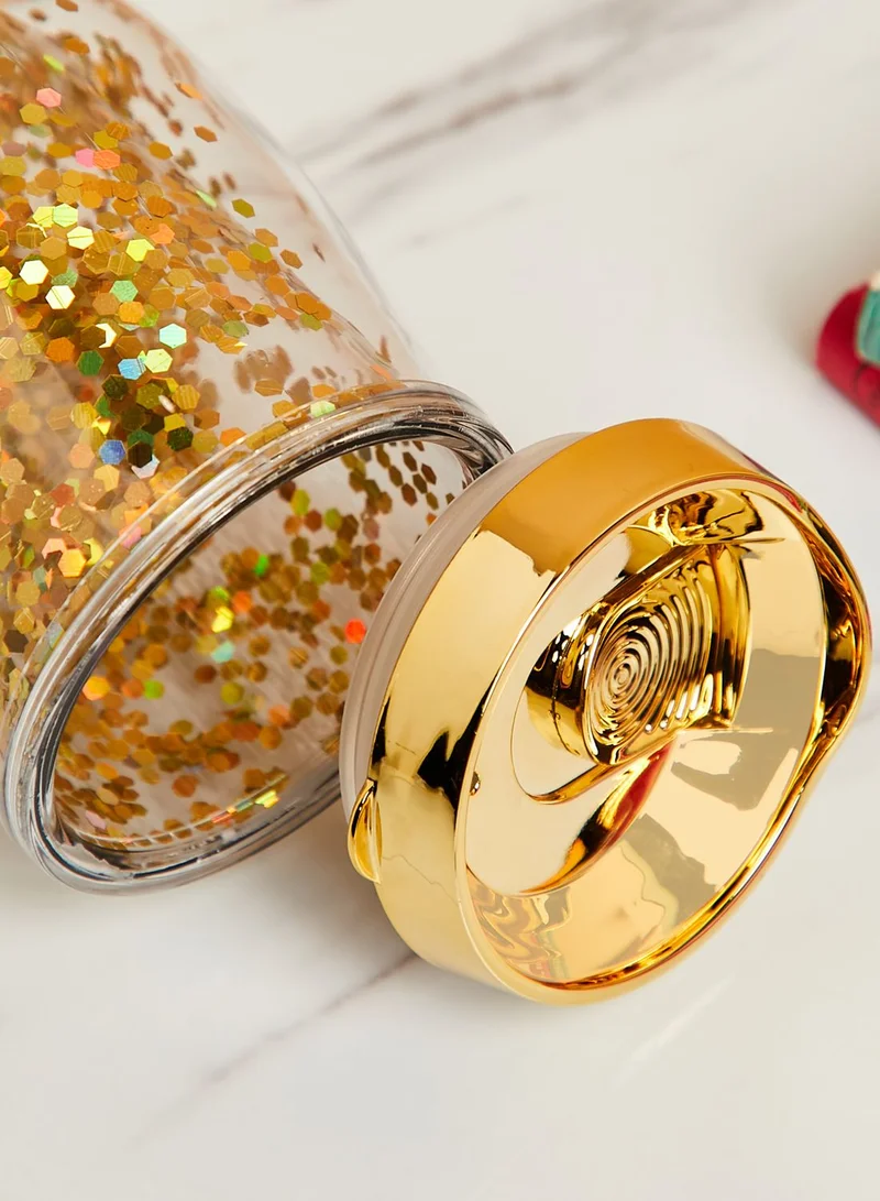 AURORA Gold Glitter Travel Mug