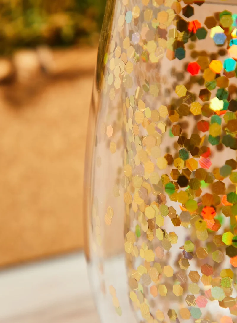AURORA Gold Glitter Travel Mug