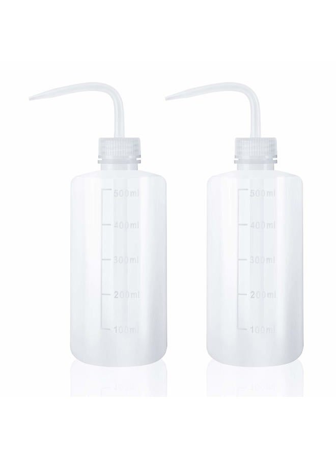 Oubest Squeeze Washing Bottle Succulent Watering Bottle 500ml Water Squirt Irrigation Bottle Squeeze Sprinkling Can Plastic Wash Plant Bottle 2pc - Image 1