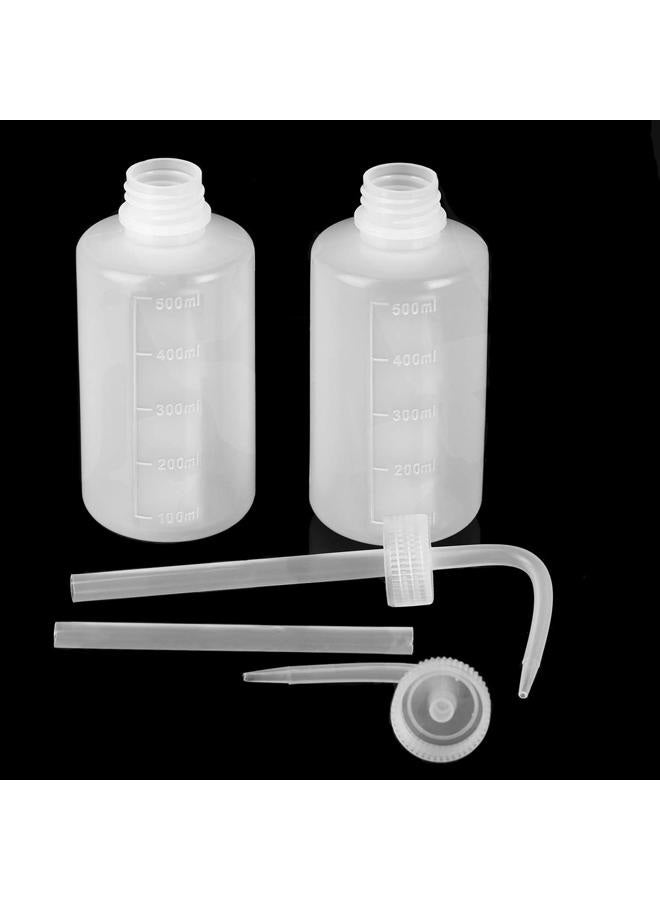 Oubest Squeeze Washing Bottle Succulent Watering Bottle 500ml Water Squirt Irrigation Bottle Squeeze Sprinkling Can Plastic Wash Plant Bottle 2pc - Image 3