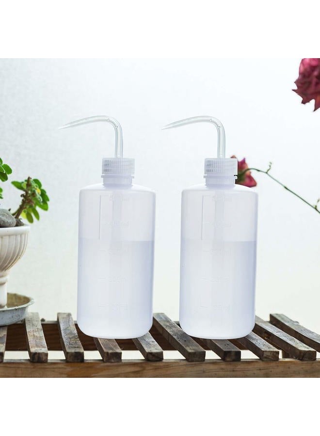 Oubest Squeeze Washing Bottle Succulent Watering Bottle 500ml Water Squirt Irrigation Bottle Squeeze Sprinkling Can Plastic Wash Plant Bottle 2pc - Image 2