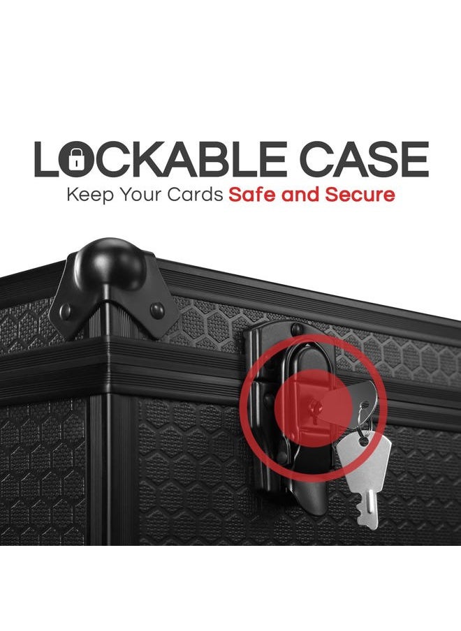 CARDKINGPRO - Graded Card Hard Storage Case | Fits 120+ Slabs | Designed for Sports Cards, PSA, Becketts, BGS, SGC, CGC, Toploaders, One-Touch Etc. Strong Protection, Lockable Box, Including Foam Blocks - Image 1