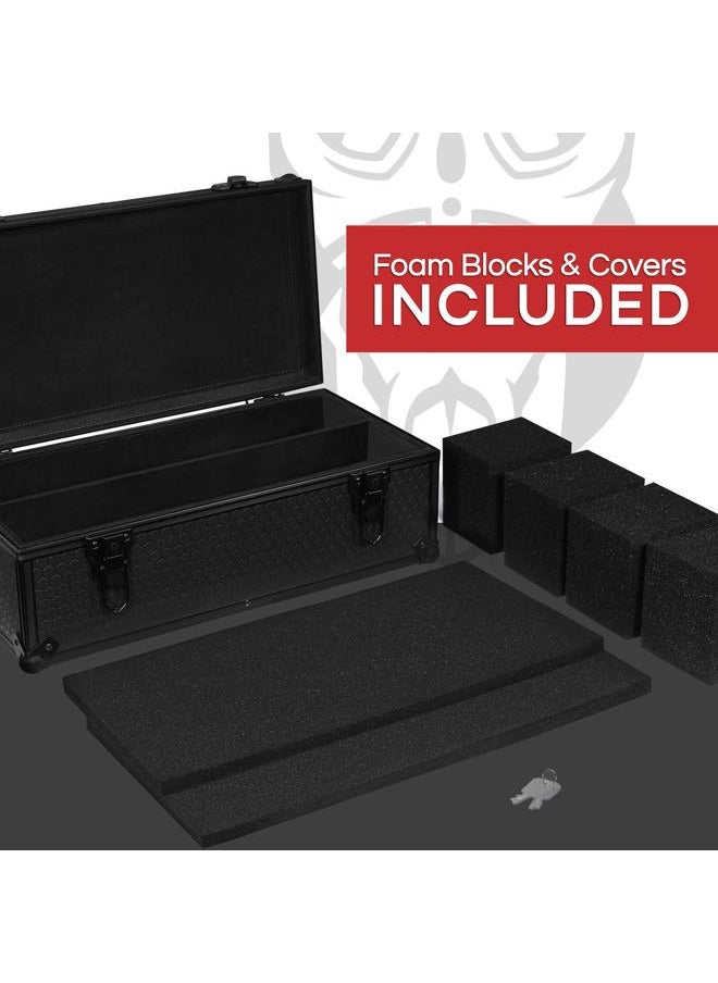 CARDKINGPRO - Graded Card Hard Storage Case | Fits 120+ Slabs | Designed for Sports Cards, PSA, Becketts, BGS, SGC, CGC, Toploaders, One-Touch Etc. Strong Protection, Lockable Box, Including Foam Blocks - Image 1