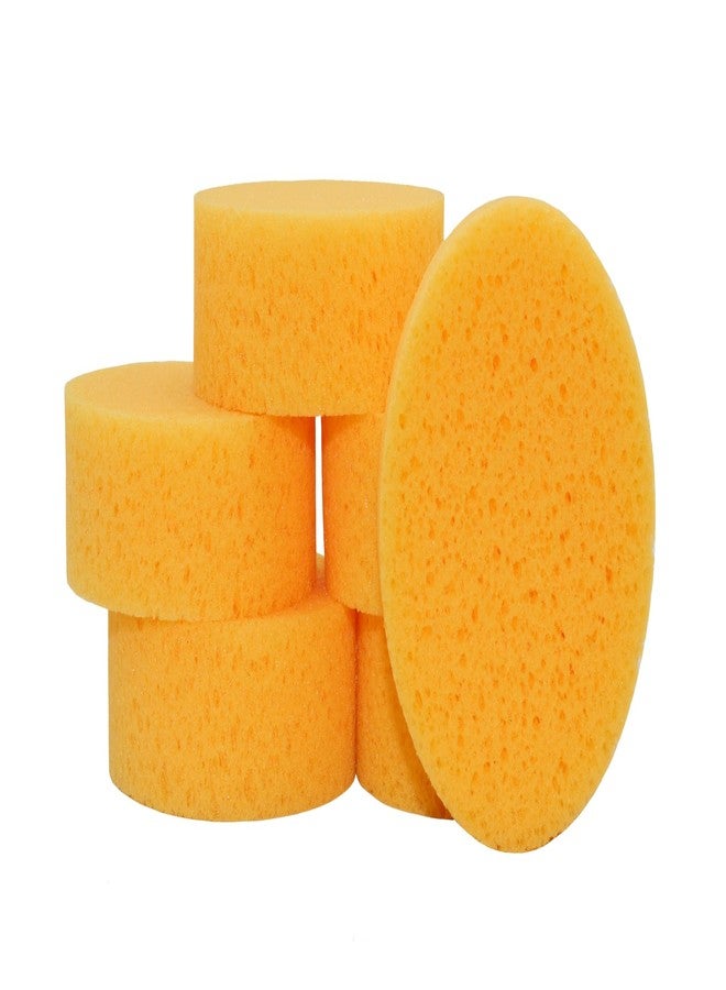 Creative Hobbies 3 Inch Round Synthetic Sponges for Crafts, Painting, Pottery, Face Painting, Watercolors & Horse Tack Cleaning | 6 Pack - Image 1