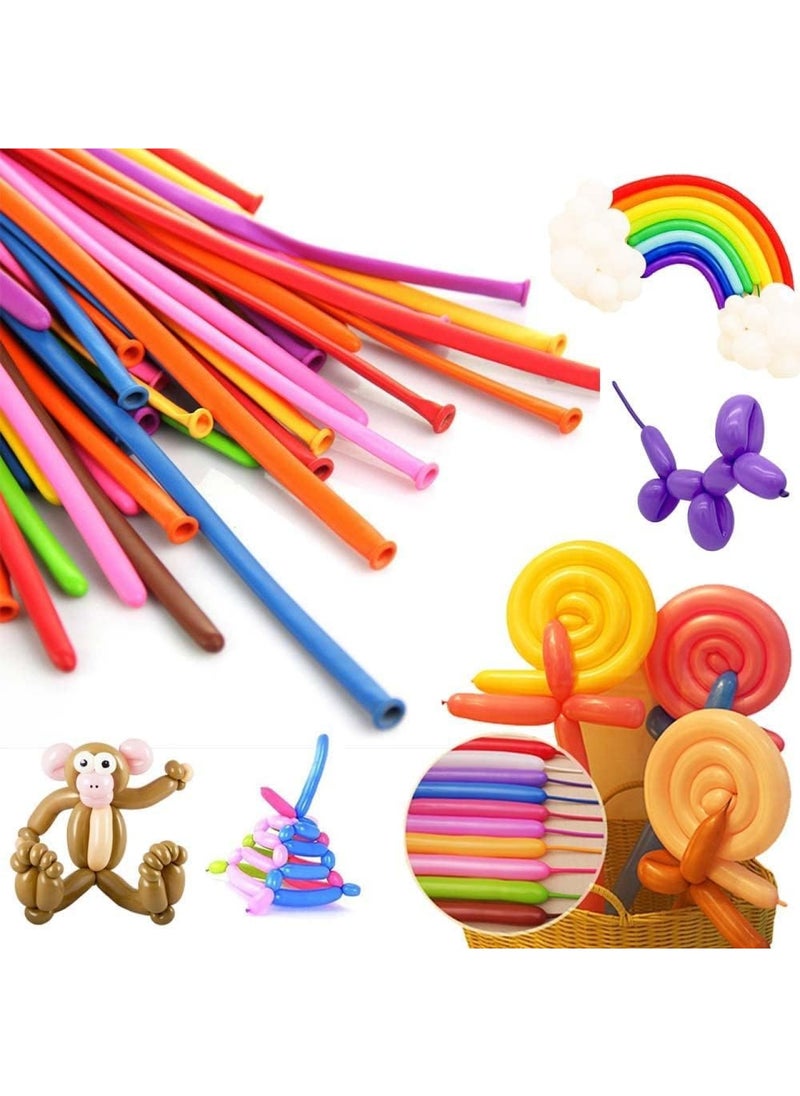 100 PIECES Balloons for Twisting Balloon Animal, Long Skinny Latex Balloons for Modelling Magic Balloon Animal Kit for Weddings| Birthdays Party decoration - pzsku/Z464F75AC96AB187CA5BDZ/45/_/1716818362/d9311125-30d1-4da3-91e3-0af1ccd5898e