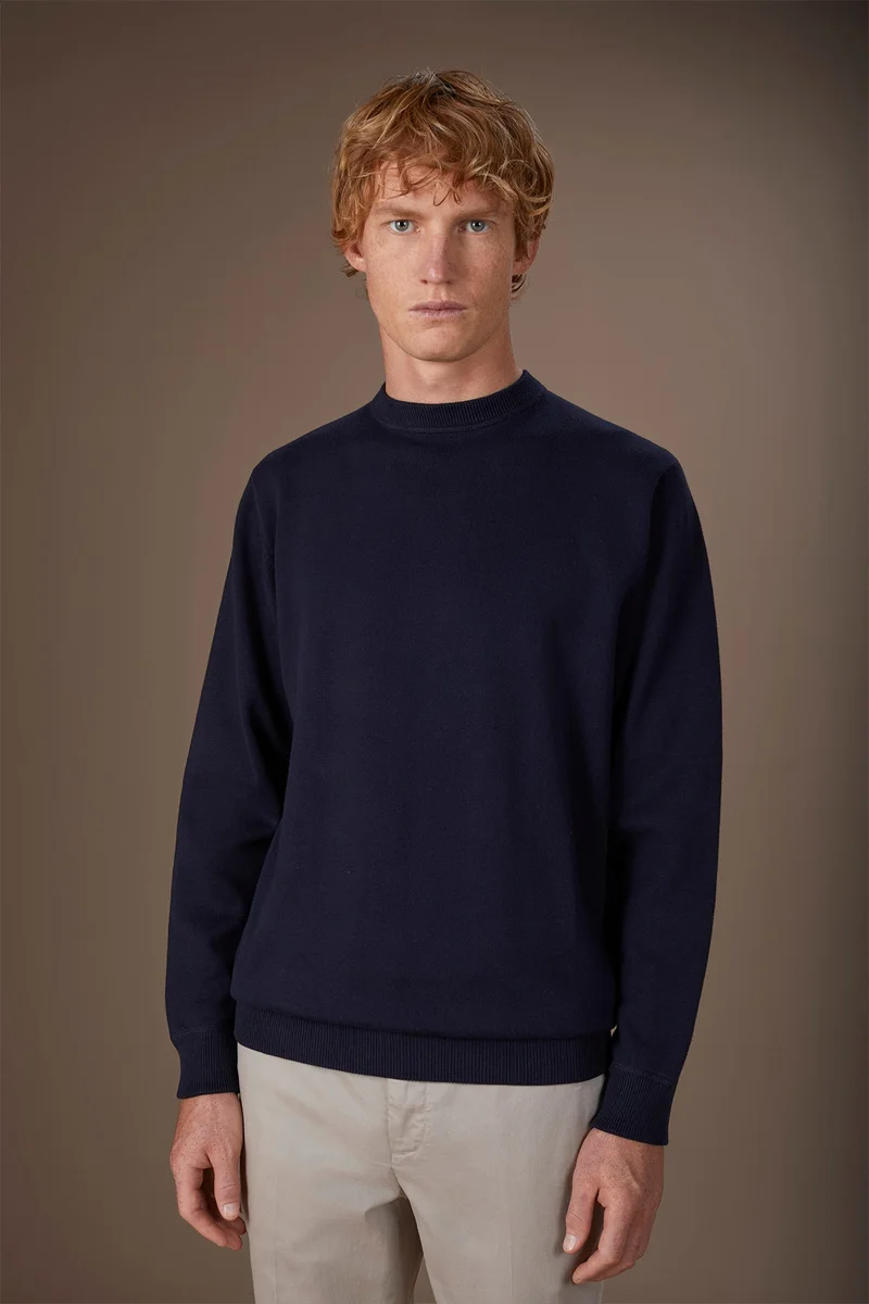 Doppelganger Men's crew neck jumper - Blue Navy