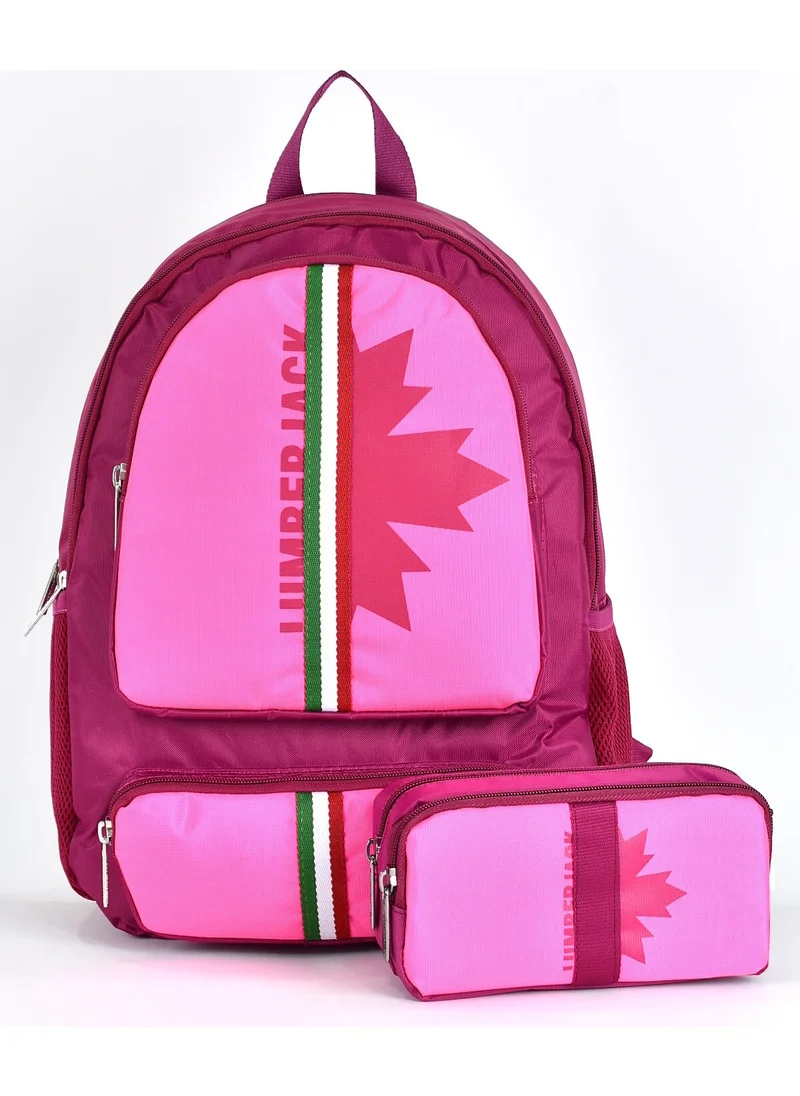 U.S. Polo Assn. Lumberjack Multi Compartment Unisex 2-Pack School Bag Set School Bag and Pencil Case LMCAN24012-14