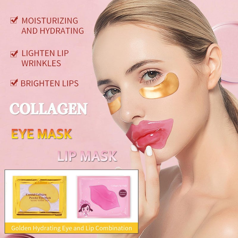 Eakroo 30 Pairs Lip Mask & Under Eye Mask, Under Eye Patches for Puffy Eyes and Dark Circles, Effectively Nourishes the Lip & Eye Skin, Cheer Gifts, Gifting Ttems, Bulk Gifts, Party Favors Adults, Skincare - Image 2
