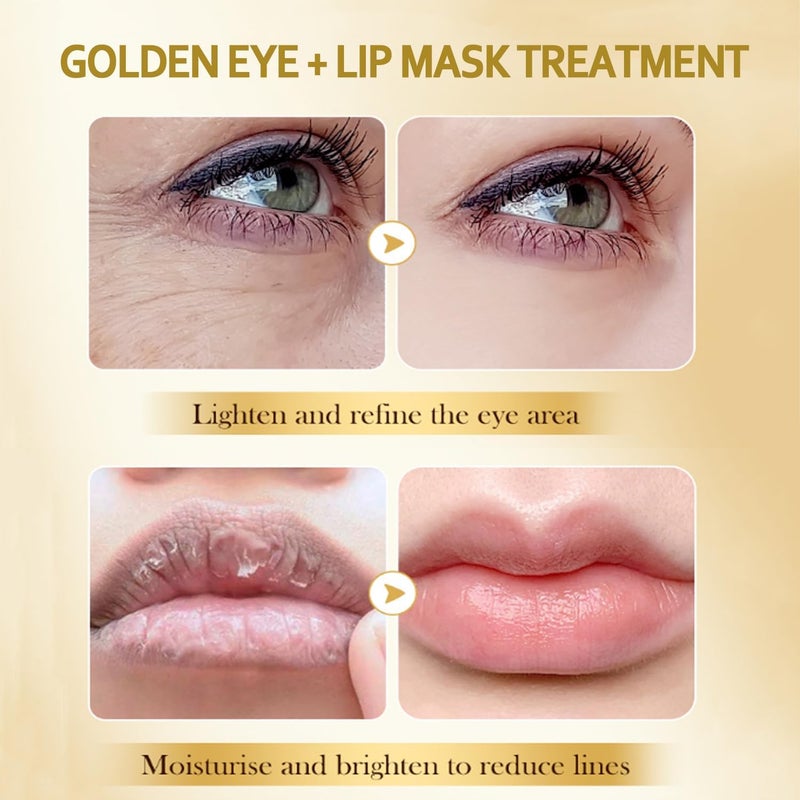 Eakroo 30 Pairs Lip Mask & Under Eye Mask, Under Eye Patches for Puffy Eyes and Dark Circles, Effectively Nourishes the Lip & Eye Skin, Cheer Gifts, Gifting Ttems, Bulk Gifts, Party Favors Adults, Skincare - Image 5