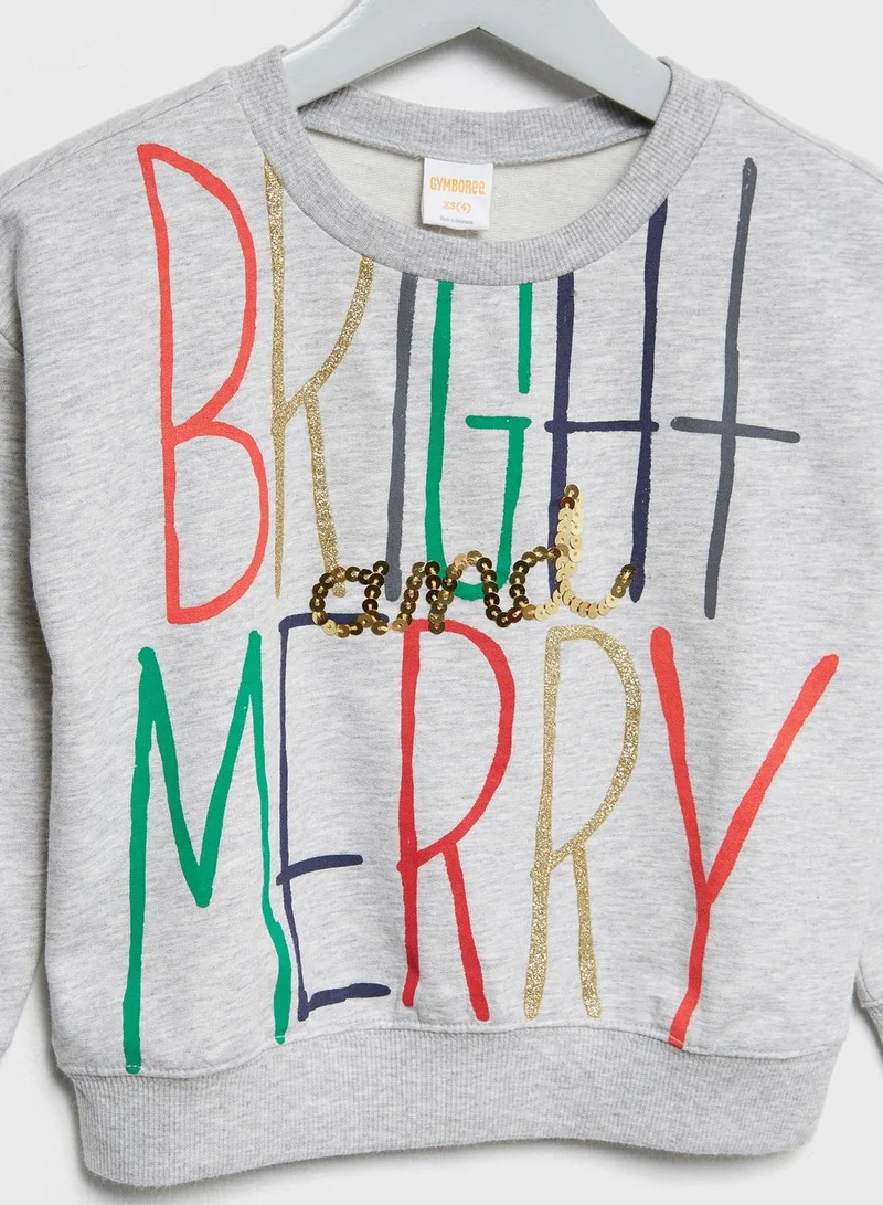 GYMBOREE Kids Slogan Sweatshirt