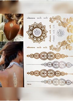 Body, Back And Gold Tattoo Sticker