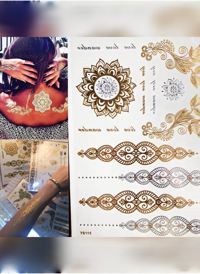 Generic - Body, Back And Gold Tattoo Sticker - Image 1