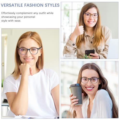 CLASAGA Progressive Multifocus Reading Glasses for Women, Pattern Print Blue Light Block Stylish Ladies Computer Readers (3 Mix, 1.25, x) - Image 2
