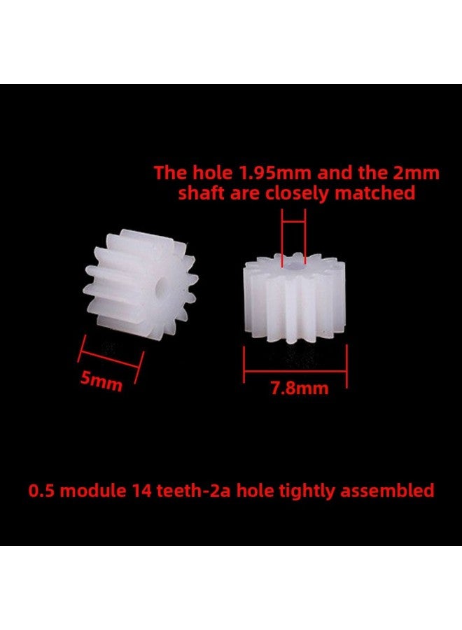 0.5 Modulus Toy Spindle Gear 7/8/9/10/12/13/14/15/16/18 Tooth 1/2/3mm Hole