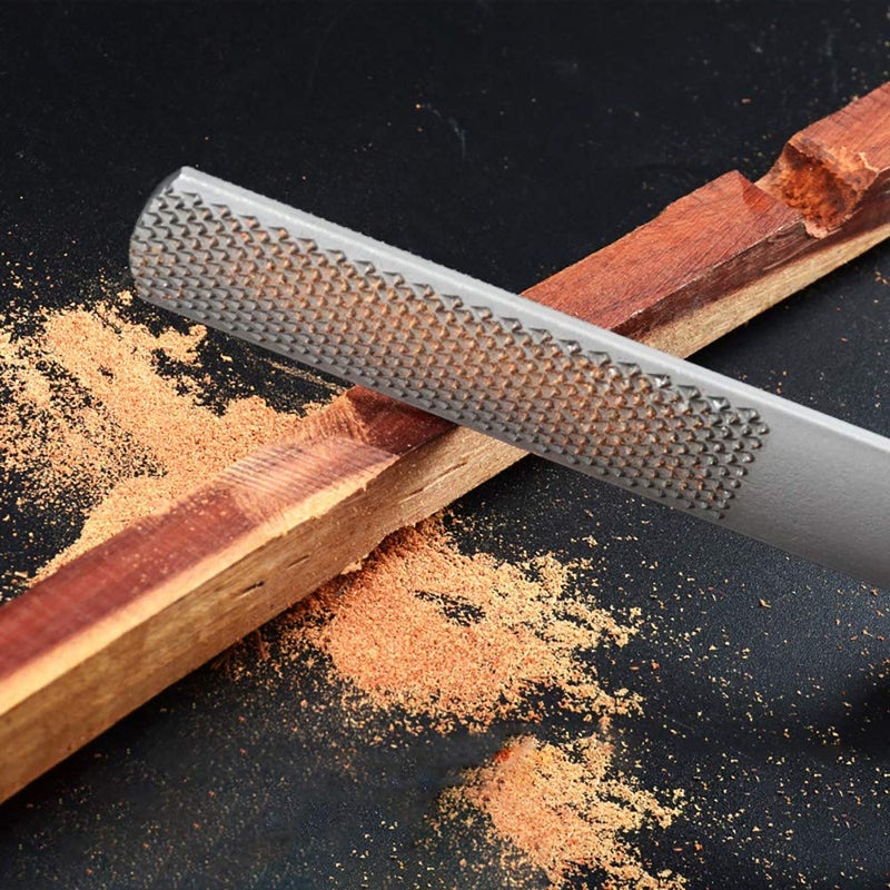 ANDGOO ANDGOO (2 Pack) 4 Way Wood Rasp File, Premium Grade High Carbon Hand File and Round Rasp, Half Round Flat & Needle Files. Best Wood Rasp Set for Sharping Wood and Metal Tools  - Image 5